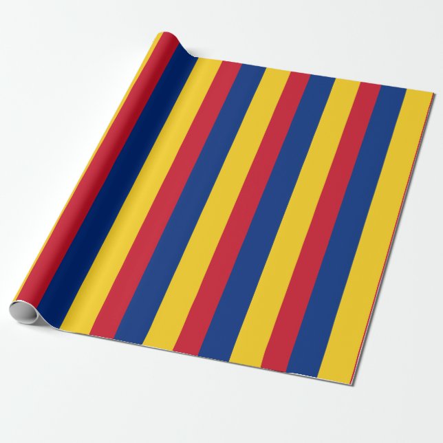 Rumänische Flagge Geschenkpapier (Ungerollt)