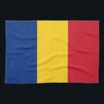 Rumänische Flagge Geschirrtuch<br><div class="desc">Patriotische Flagge Rumäniens.</div>