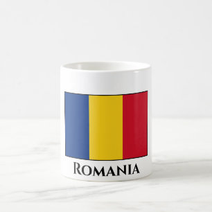 Rumänische Flagge Kaffeetasse