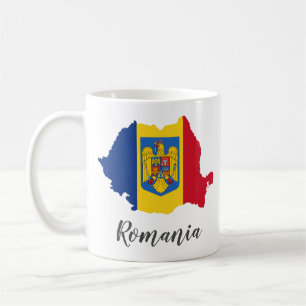 Rumänische Flagge Kaffeetasse
