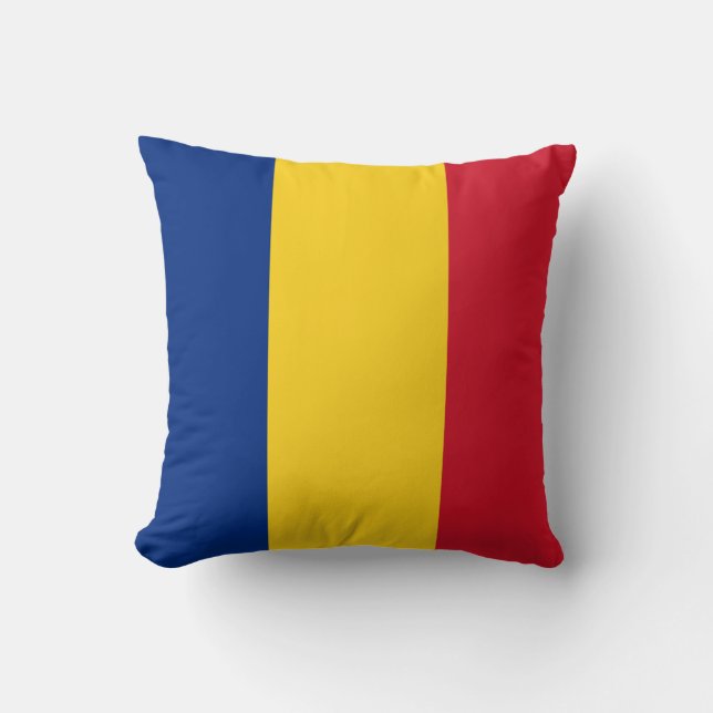 Rumänische Flagge Kissen (Vorderseite)