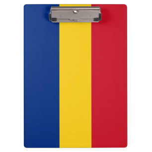 Rumänische Flagge Klemmbrett