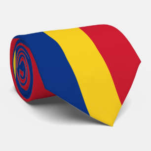 Rumänische Flagge Krawatte