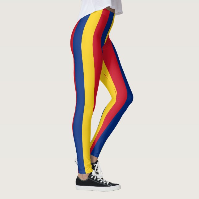 Rumänische Flagge Leggings (Rechts)