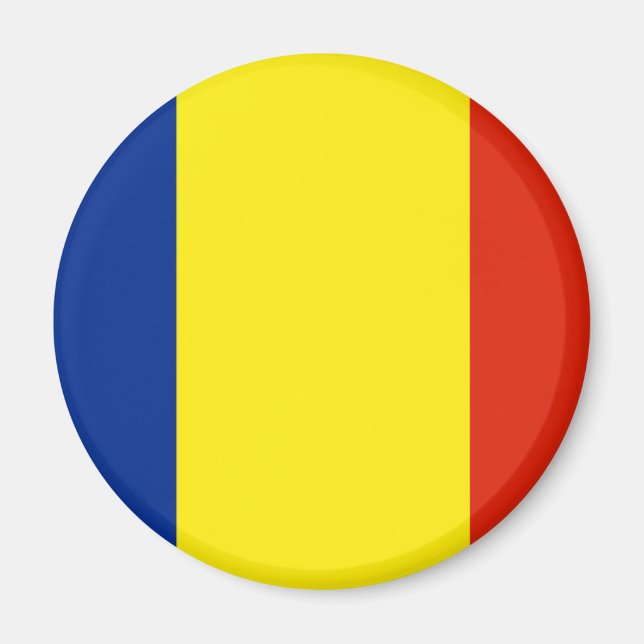 Rumänische Flagge Magnet (Vorne)