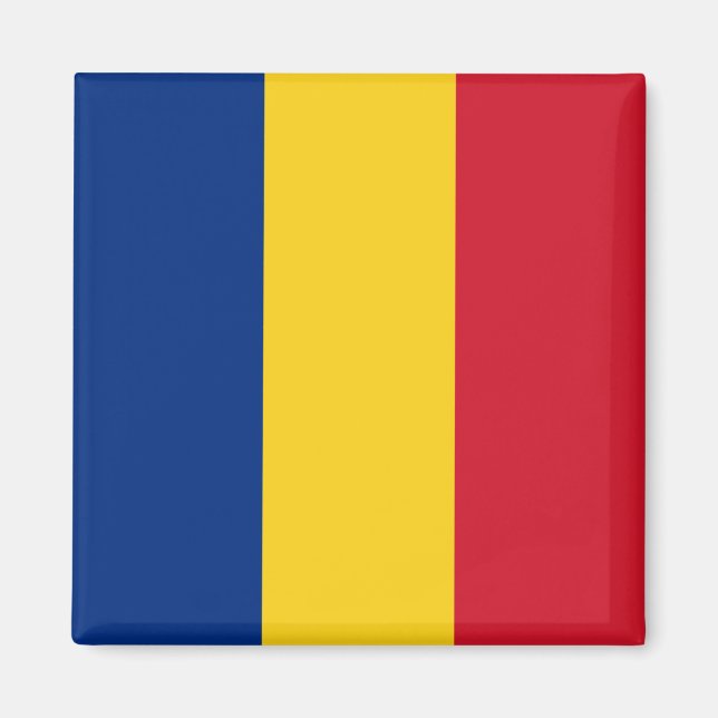 Rumänische Flagge Magnet (Vorne)