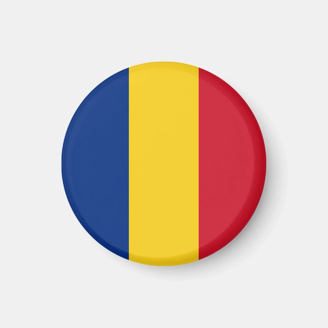Rumänische Flagge Magnet (Vorne)