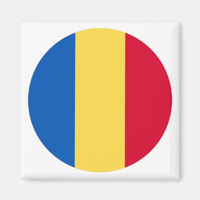 Rumänische Flagge Magnet (Vorne)