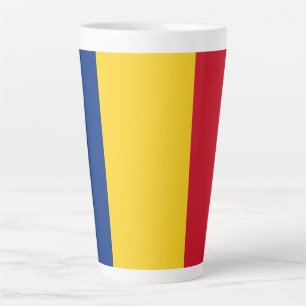 Rumänische Flagge Milchtasse