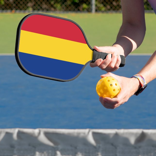 Rumänische Flagge Pickleball Schläger (InSitu)