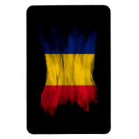 Rumänische Flagge Pinselstrich, nationale Flagge