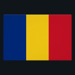Rumänische Flagge Poster<br><div class="desc">Patriotische Flagge Rumäniens.</div>