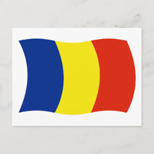 Rumänische Flagge Postkarte
