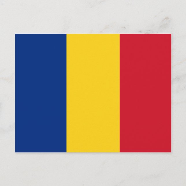 Rumänische Flagge Postkarte (Vorderseite)