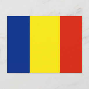 Rumänische Flagge Postkarte