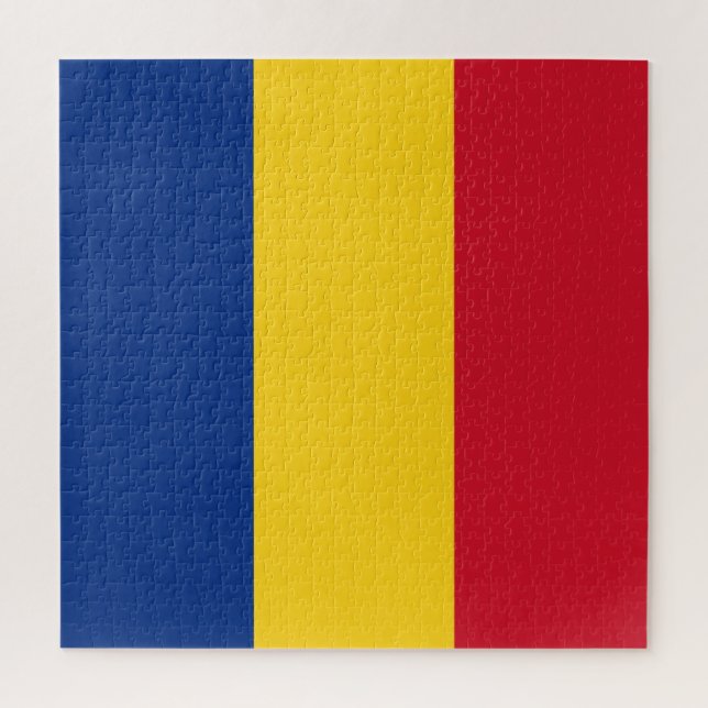 Rumänische Flagge Puzzle (Vertikal)