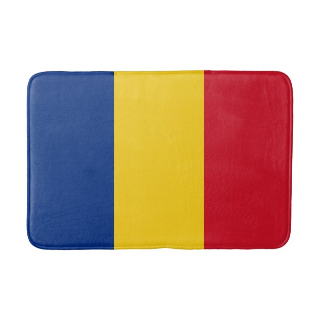 Rumänische Flagge (Rumänien) Badematte (Vorderseite)