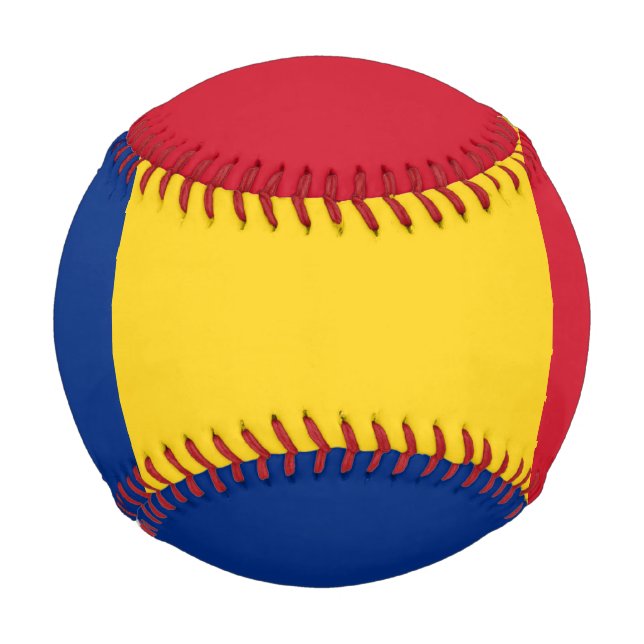 Rumänische Flagge (Rumänien) Baseball (Vorderseite)