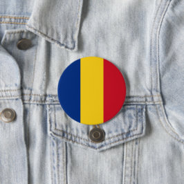 Rumänische Flagge (Rumänien) Button