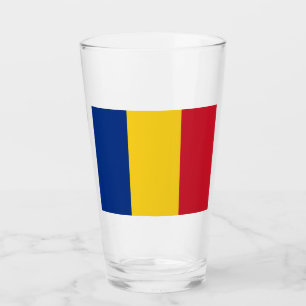 Rumänische Flagge (Rumänien) Glas