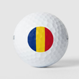 Rumänische Flagge (Rumänien) Golfball