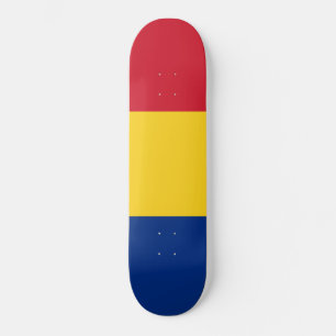 Rumänische Flagge (Rumänien) Skateboard