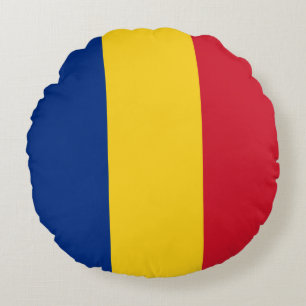 Rumänische Flagge Rundes Kissen