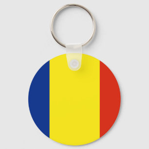 Rumänische Flagge Schlüsselanhänger