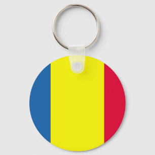 Rumänische Flagge Schlüsselanhänger