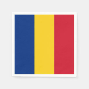 Rumänische Flagge Serviette