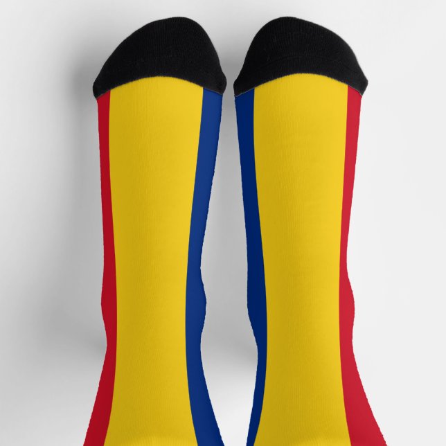 Rumänische Flagge Socken (Oben)