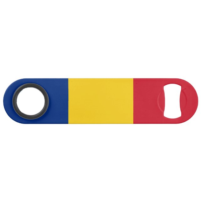 Rumänische Flagge Speed Flaschenöffner (Vorderseite (Horizontal))