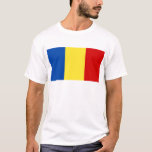 Rumänische Flagge T-Shirt<br><div class="desc">Die rumänische Flagge besteht aus blauen,  gelben und roten Linien. Es ist ein großartiges Geschenk für diejenigen,  die Rumänien Liebe oder ein rumänisches Erbe haben. Dieses Design ist auch auf vielen anderen Produkten für Sie erhältlich.</div>