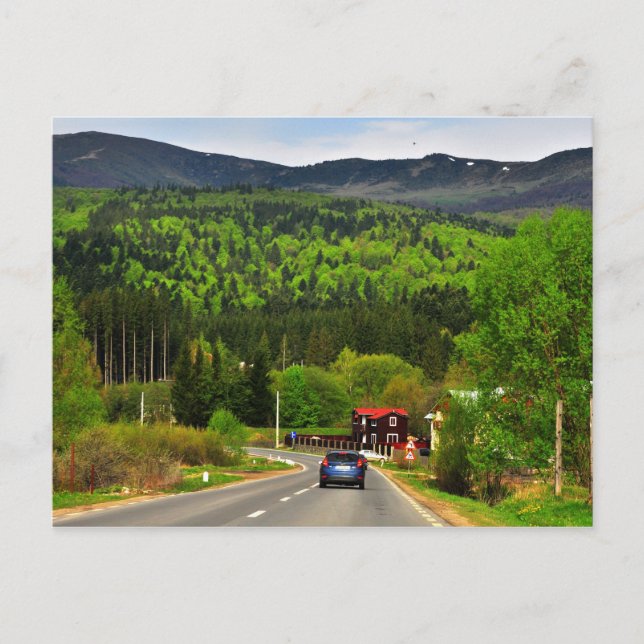 Rumänische Landschaft Postkarte (Vorderseite)