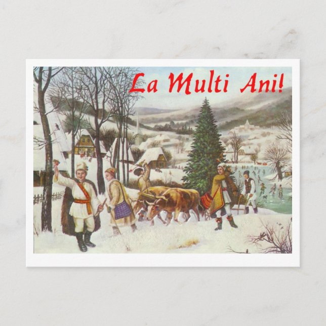 Rumänische Postkarte (Vorderseite)