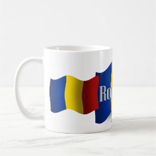 Rumänische Wave Flag Tasse