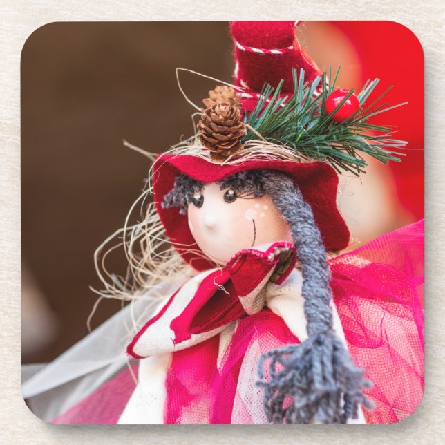 Rumänische Weihnachten Getränkeuntersetzer (Vorderseite)