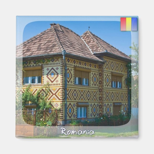 Rumänisches Haus Magnet (Vorne)