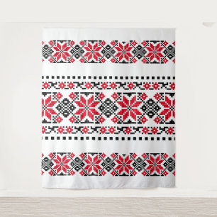 Rumänisches traditionelles Motiv "The Stars" Wandteppich