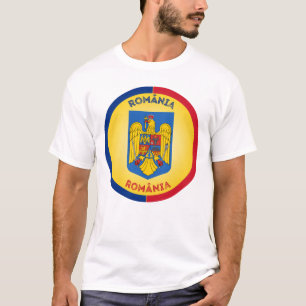 Rumänisches Wappen Kreisform T-Shirt