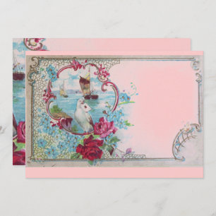 RUMÄNTICA Hochzeitsfeier mit Blumen Einladung