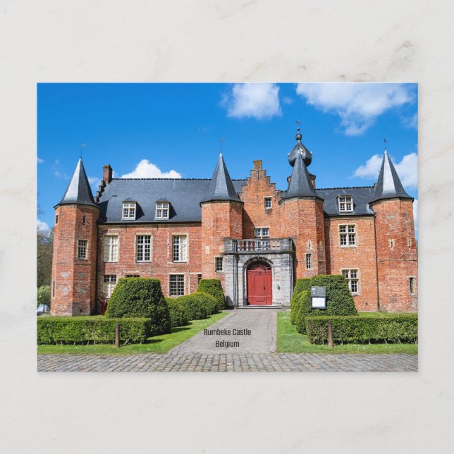 Rumbeke Castle, Belgien Postkarte (Vorderseite)