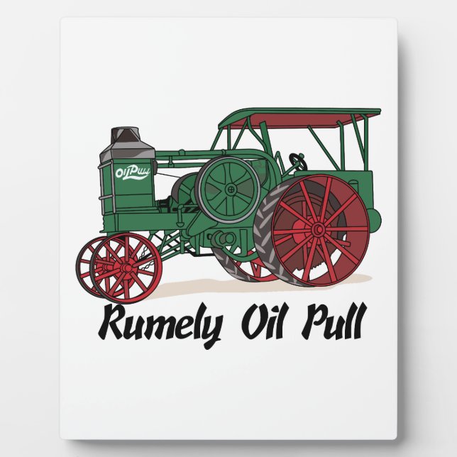 Rumely Oil Pull Traktor Fotoplatte (Vorderseite)