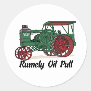 Rumely Öl-Zug-Traktor Runder Aufkleber