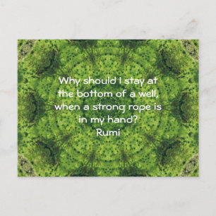 Rumi Action Inspiration Quotation Sprichwort Postkarte