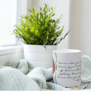 Rumi Dance Quote mit Tänzer Kaffeetasse