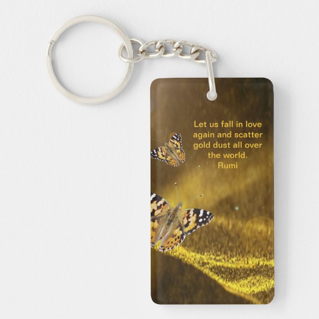 Rumi fällt wieder in Liebe Schlüsselanhänger (Vorderseite)