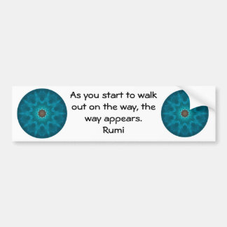 Rumi Inspirational Quotation Sprichwort über den G Autoaufkleber