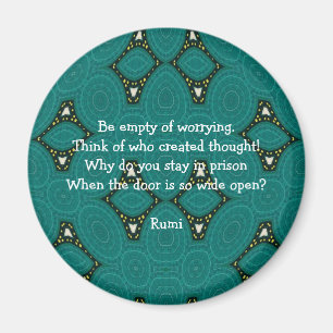 Rumi inspirierendes Zitat mit Stammesdesign Magnet