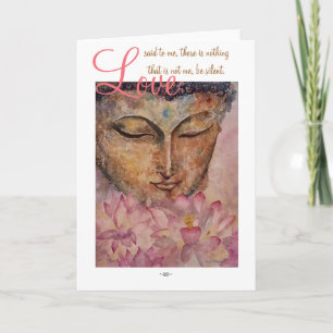 Rumi Liebe-Zitat-Buddhawatercolor-Kunst-Karten Karte